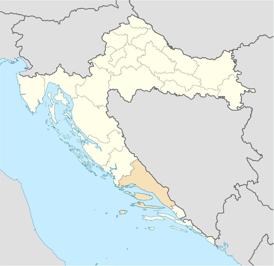 kartta-dalmatia kroatia