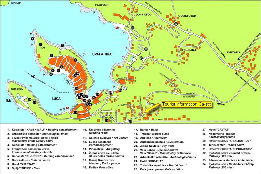 kartta cavtat kroatia