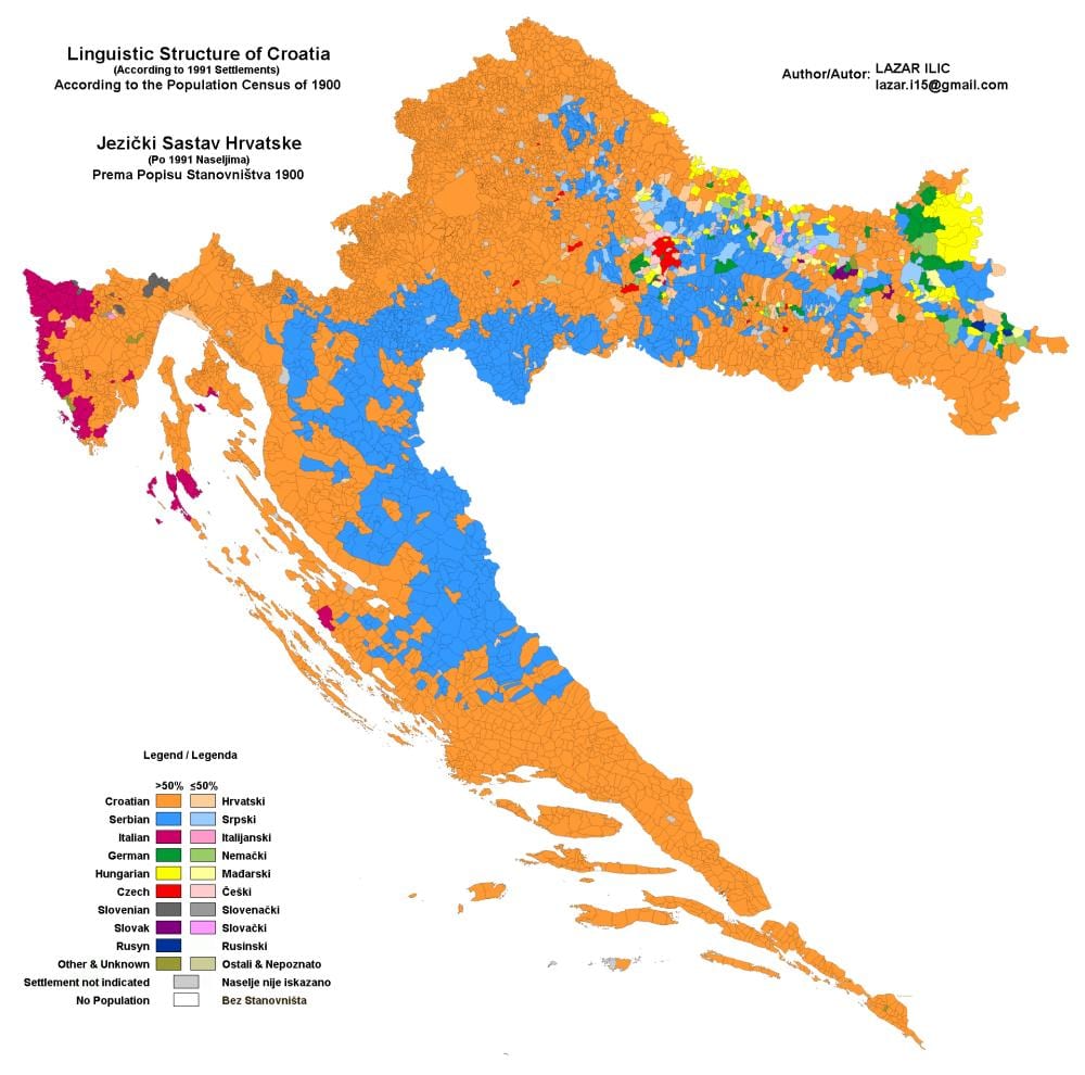 kartta etnisten kartta kroatia