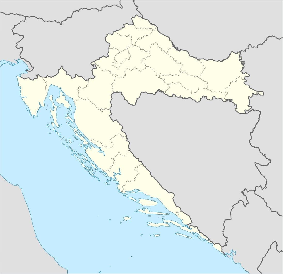 kroatia sijainti kartalla