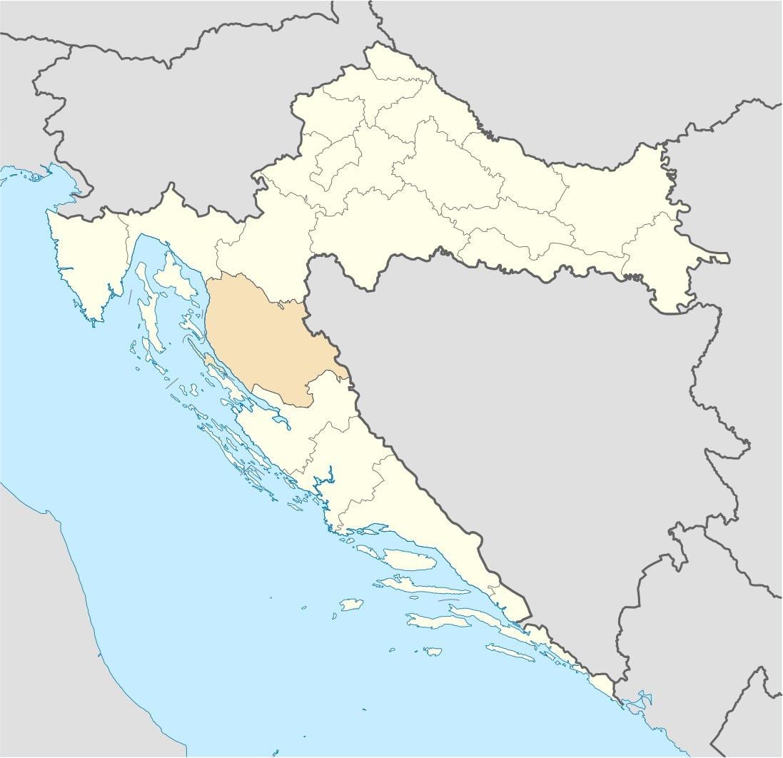 senj, kroatia kartta