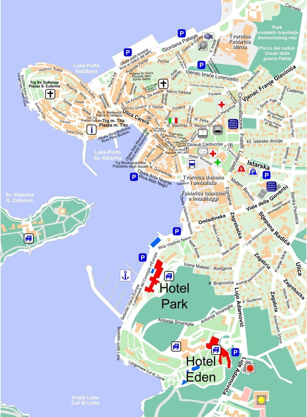 kartta rovinj kroatia