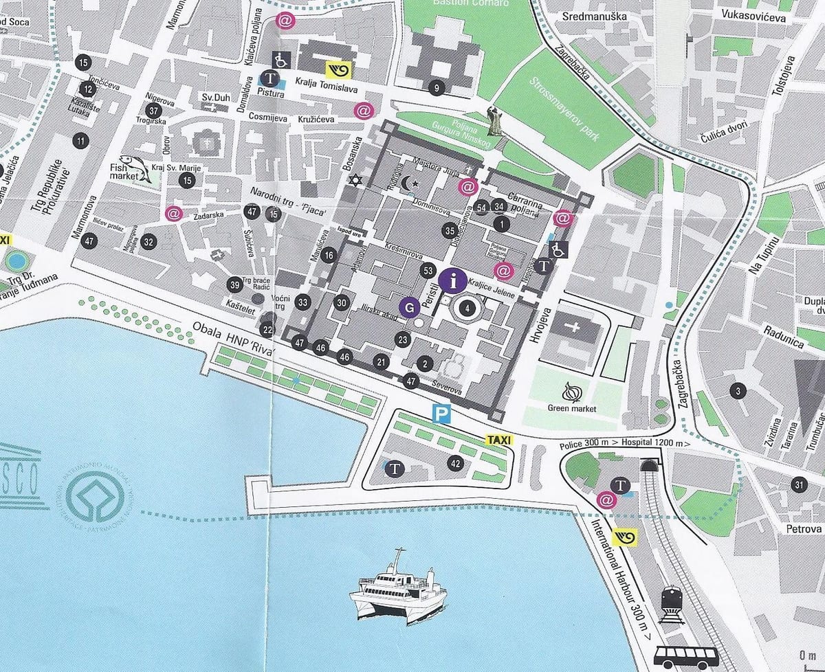 street map split kroatia