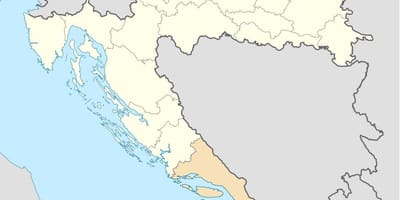 Kartta-dalmatia kroatia 