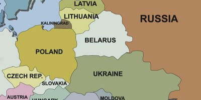 Kartta kroatian ja sen naapurimaiden