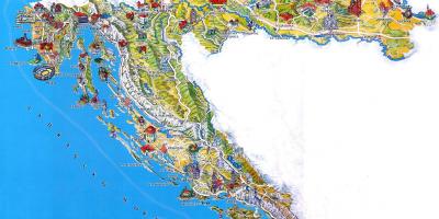 Split kroatia kartta - Kartta kroatian split (Etelä-Euroopassa - Eurooppa)