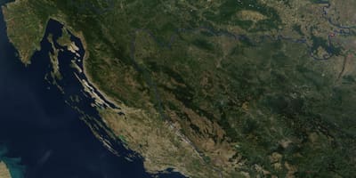 Kartta kroatian satelliitti