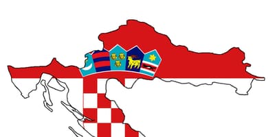 Kroatia kartta flag
