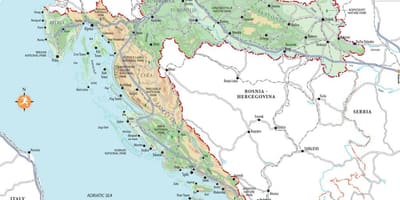 Split kroatia rannat kartta
