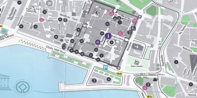 Street map split kroatia